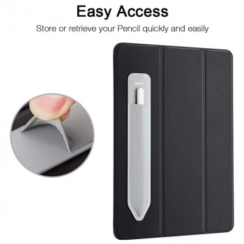 ESR - Pen Holder - for 1st and 2nd Gen, PU Leather, Lycra, Adhesive Attached - Grey - Img 2