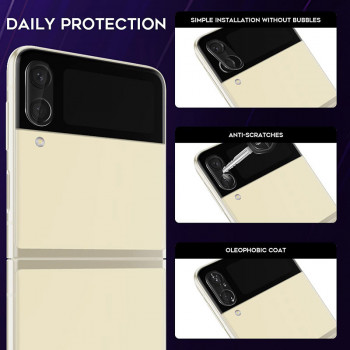 Folie Camera pentru Samsung Galaxy Z Flip3 5G - Mocolo Silk HD PRO Camera Glass - Black - Img 4