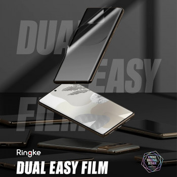 Folie protectie telefon Google Pixel 7 Pro (set 2) - Ringke Dual Easy Full - Clear - Img 3