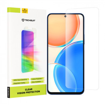Folie protectie telefon Honor X8 4G / X8a - Techsuit Clear Vision Glass - Transparent