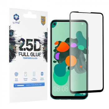 Folie protectie telefon Huawei Nova 5T / Honor 20 / Honor 20 Pro / Mate 30 Lite - Lito 2.5D FullGlue Glass - Black