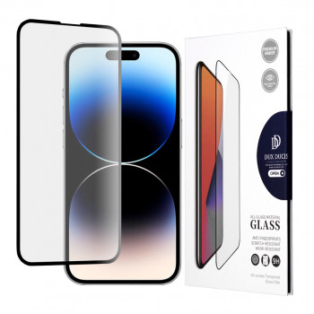 Folie protectie telefon iPhone 14 Pro - Dux Ducis Tempered Glass - Black