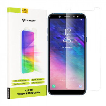 Folie protectie telefon Samsung Galaxy A6 2018 - Techsuit Clear Vision Glass - Transparent