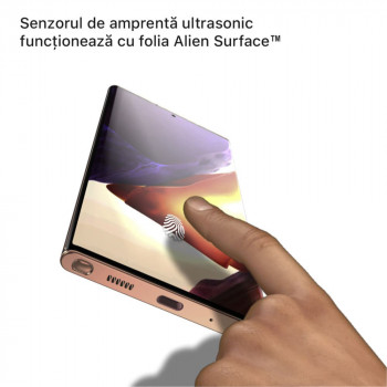 Folie protectie telefon Samsung Galaxy Note 20 Ultra / Note 20 Ultra 5G - Alien Surface Screen+Edges+Back - Transparent - Img 3