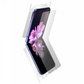 Folie protectie telefon Samsung Galaxy Z Flip / Z Flip 5G - Alien Surface Screen+Edges+Back - Transparent - Img 4