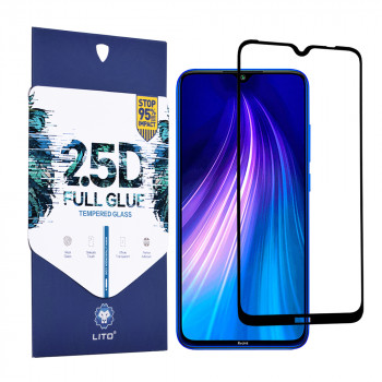 Folie protectie telefon Xiaomi Redmi Note 8 2019 / Note 8 2021 - Lito 2.5D FullGlue Glass - Black - Img 1