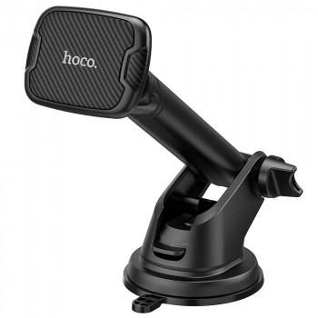 Hoco - Car Holder Sagittarius (CA67) - Magnetic Grip, for Windshield and Dashboard - Black - Img 1