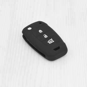 Husa pentru cheie Hyundai Tucson, Kona, i30, i35, i40 - Techsuit Car Key Case (2003.21) - Black - Img 2