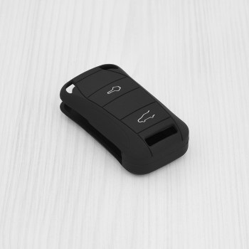 Husa pentru cheie Porsche Cayenne, Macan, Panamera, Cayman - Techsuit Car Key Case (1029.02) - Black - Img 2