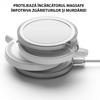 Husa pentru incarcator wireless - Ringke MagSafe - Matte Clear - Img 2
