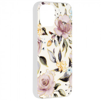 Husa telefon iPhone 12 / 12 Pro - Techsuit Marble Series - Chloe White - Img 2
