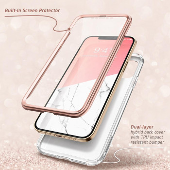 Husa telefon iPhone 12 mini - I-Blason Cosmo - Marble - Img 3