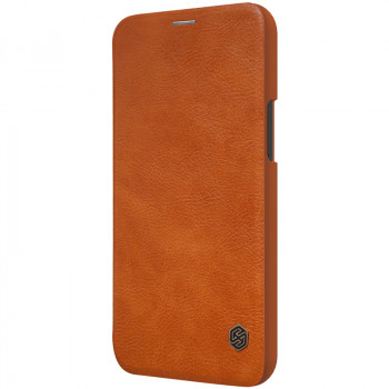 Husa telefon iPhone 12 Pro Max - Nillkin QIN Leather Case - Brown - Img 2