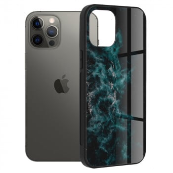 Husa telefon iPhone 12 Pro Max - Techsuit Glaze Series - Blue Nebula