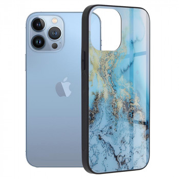 Husa telefon iPhone 13 Pro Max - Techsuit Glaze Series - Blue Ocean