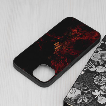 Husa telefon iPhone 14 Plus - Techsuit Glaze Series - Red Nebula - Img 4