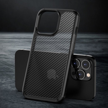 Husa telefon iPhone 14 Pro - Techsuit Carbon Fuse - Black - Img 2