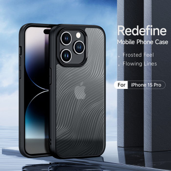 Husa telefon iPhone 15 Pro - Dux Ducis Aimo Series - Black - Img 4