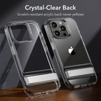 Husa telefon iPhone 15 Pro - ESR Air Shield Boost Kickstand - Clear - Img 2