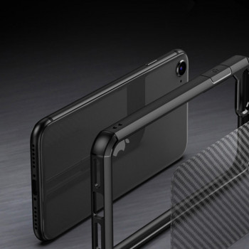 Husa telefon iPhone 7 / 8 / SE 2, SE 2020 / SE 3, SE 2022 - Techsuit Carbon Fuse - Black - Img 4