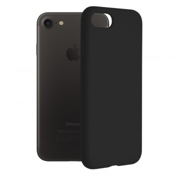 Husa telefon iPhone 7 / 8 / SE 2, SE 2020 / SE 3, SE 2022 - Techsuit Soft Edge Silicone - Black - Img 1