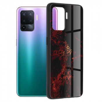 Husa telefon Oppo A94 4G / Reno5 Lite - Techsuit Glaze Series - Red Nebula