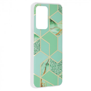 Husa telefon Oppo Reno7 5G / Find X5 Lite 5G - Techsuit Marble Series - Green Hex - Img 2
