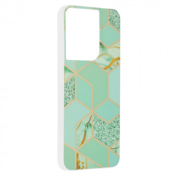 Husa telefon Oppo Reno8 - Techsuit Marble Series - Green Hex - Img 2