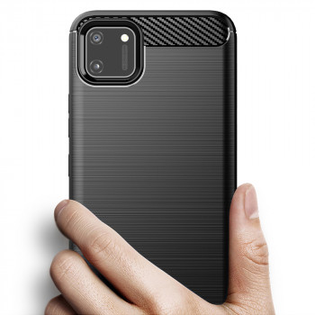 Husa telefon Realme C11 - Techsuit Carbon Silicone - Black - Img 2