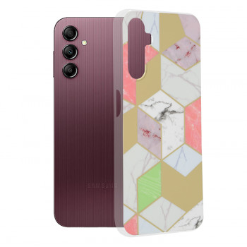 Husa telefon Samsung Galaxy A14 4G / A14 5G - Techsuit Marble Series - Purple Hex