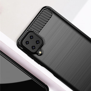 Husa telefon Samsung Galaxy A22 4G - Techsuit Carbon Silicone - Black - Img 4