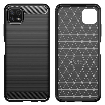 Husa telefon Samsung Galaxy A22 5G - Techsuit Carbon Silicone - Black - Img 2