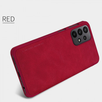 Husa telefon Samsung Galaxy A23 4G / A23 5G - Nillkin QIN Leather Case - Red - Img 4