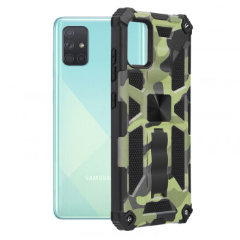 Husa telefon Samsung Galaxy A71 4G - Techsuit Blazor Series - Camo Lime - Img 1