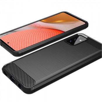 Husa telefon Samsung Galaxy A72 4G / A72 5G - Techsuit Carbon Silicone - Black - Img 2