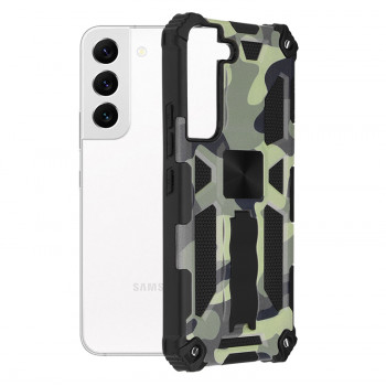 Husa telefon Samsung Galaxy S22 5G - Techsuit Blazor Series - Camo Lime - Img 1