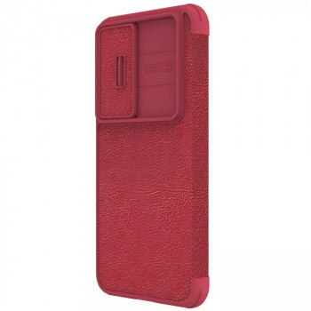 Husa telefon Samsung Galaxy S23 Plus - Nillkin QIN Leather Pro Case - Red - Img 4