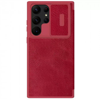 Husa telefon Samsung Galaxy S23 Ultra - Nillkin QIN Leather Pro Case - Red
