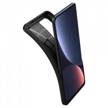 Husa telefon Xiaomi 12 Pro - Spigen Rugged Armor - Black - Img 2