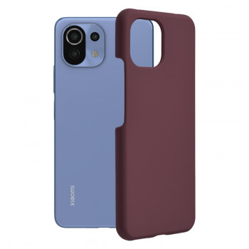 Husa telefon Xiaomi Mi 11 Lite 4G / Mi 11 Lite 5G / 11 Lite 5G NE - Techsuit Soft Edge Silicone - Plum Violet - Img 1
