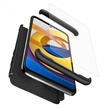 Husa telefon Xiaomi Poco M4 Pro 5G + Folie - GKK 360 - Black
