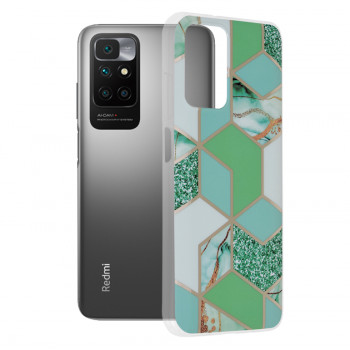 Husa telefon Xiaomi Redmi 10 2021 / Redmi 10 2022 - Techsuit Marble Series - Green Hex