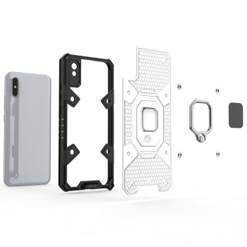 Husa telefon Xiaomi Redmi 9A / Redmi 9AT - Techsuit Honeycomb Armor - Rose-Violet - Img 3
