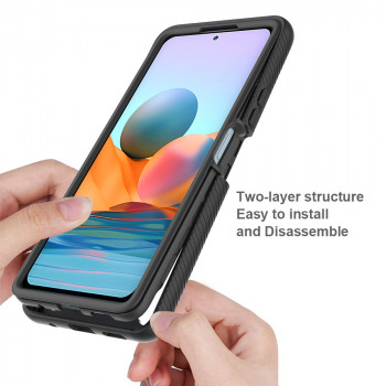 Husa telefon Xiaomi Redmi Note 10 4G / Note 10S / Poco M5s + Folie - Techsuit Defense360 Pro - Black - Img 3