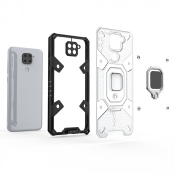 Husa telefon Xiaomi Redmi Note 9 / Redmi 10X 4G - Techsuit Honeycomb Armor - Rose-Violet - Img 3