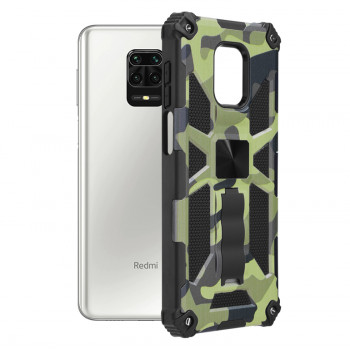 Husa telefon Xiaomi Redmi Note 9S / Note 9 Pro / Note 9 Pro Max - Techsuit Blazor Series - Camo Lime - Img 1