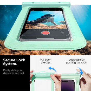 Husa universala pentru telefon - Spigen Waterproof Case A601 - Mint - Img 3