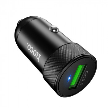 Incarcator Auto USB-A, 18W, 3A - Hoco (Z32 Speed Up) - Black - Img 2