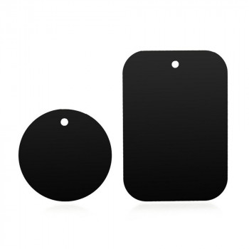 Placute Metalice pentru Telefon (set 2) - Techsuit (MP03) - Black - Img 1