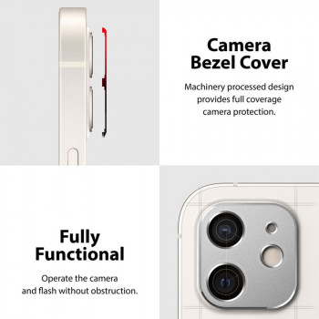 Protectie Camera pentru iPhone 12 - Ringke Camera Styling - Black - Img 3